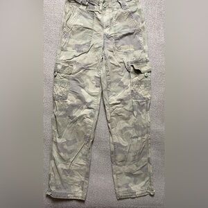 Women’s American Eagle Camo Baggy Jogger Utility Pants- Y2K Grunge Streetwear
